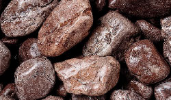 Rundkiesel Farbe Marrone Mogano